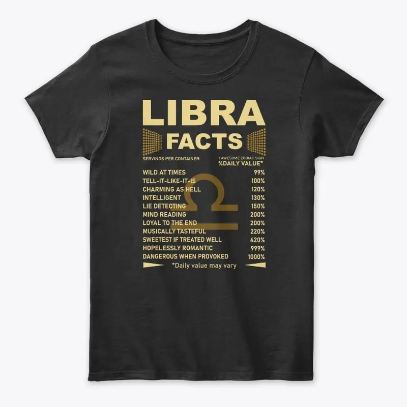 Libra Facts Zodiac Sign Birthday Gift