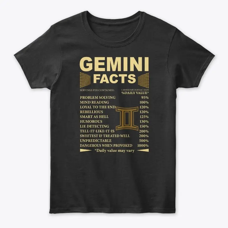 Gemini Facts Zodiac Sign Birthday Gift