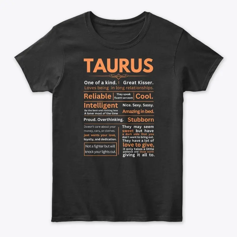 Funny Taurus Zodiac Sign Design 