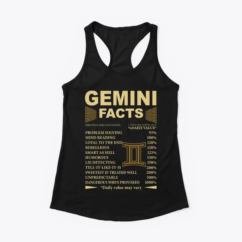 Gemini Facts Zodiac Sign Birthday Gift