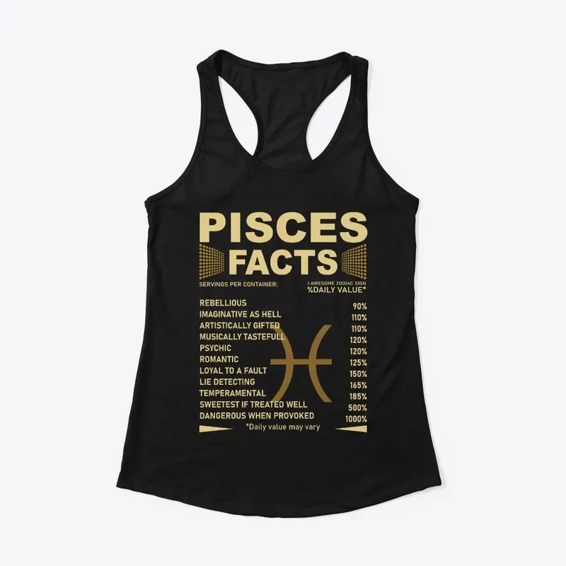 Pisces Facts Zodiac Sign Birthday Gift