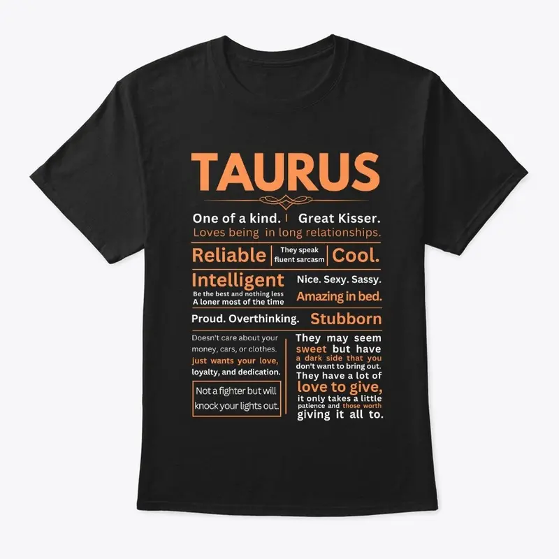 Funny Taurus Zodiac Sign Design 