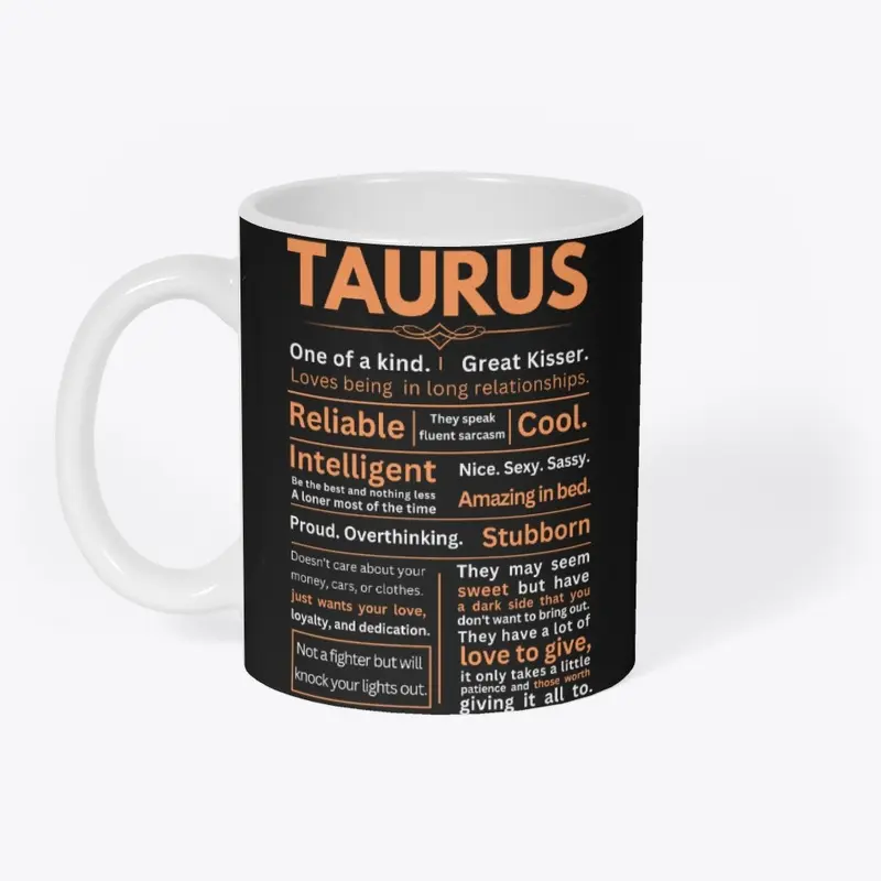 Funny Taurus Zodiac Sign Design 