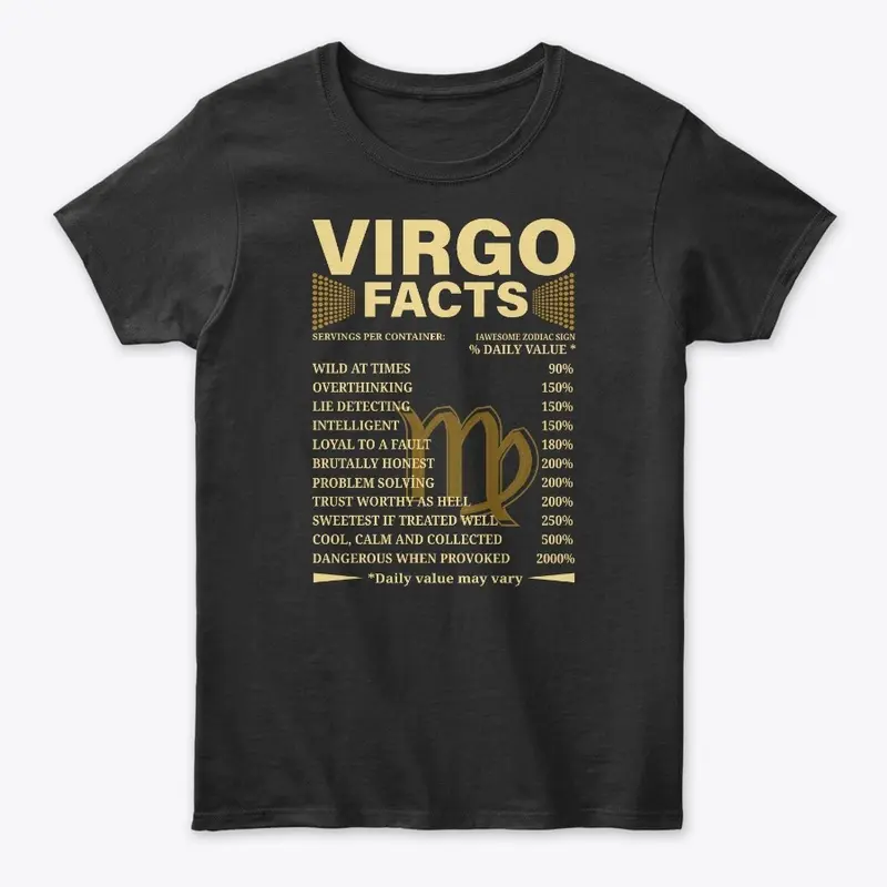 Virgo Facts Zodiac Sign Birthday Gift