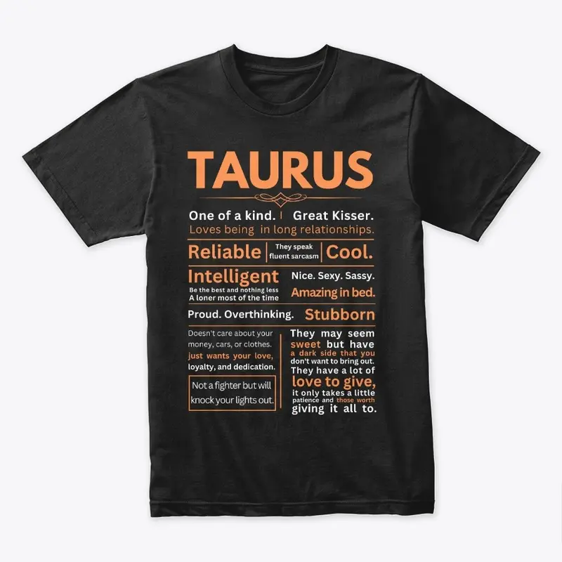 Funny Taurus Zodiac Sign Design 