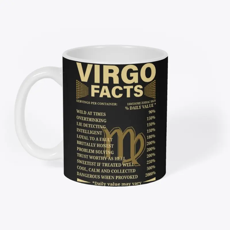 Virgo Facts Zodiac Sign Birthday Gift