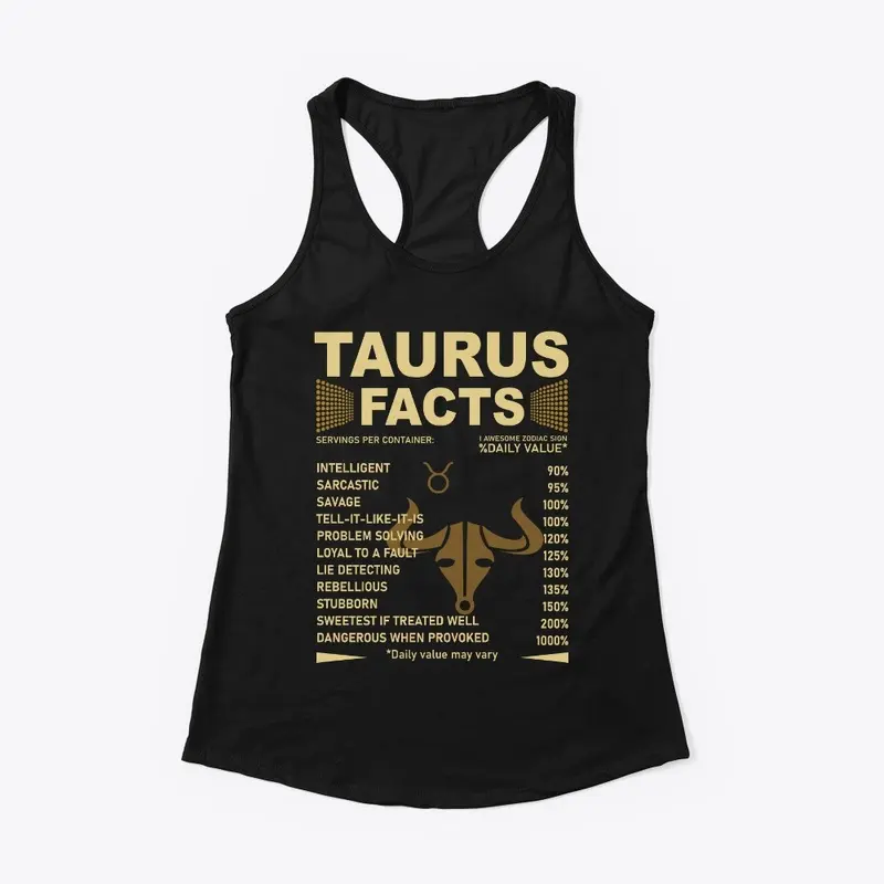 Taurus Facts Zodiac Sign Birthday Gift