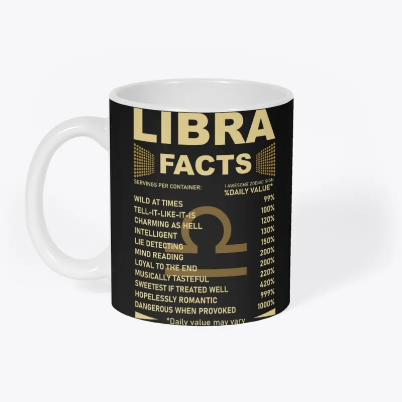 Libra Facts Zodiac Sign Birthday Gift